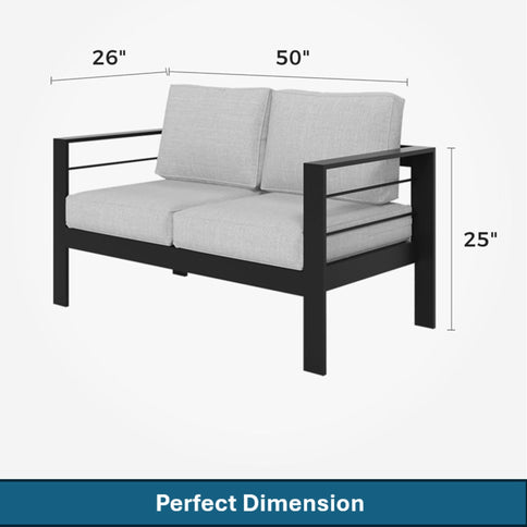 Outdoor Patio Set, All-Weather With Thick Cushions