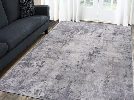 Marfi - 5' X 7' Abstract Area Rug - Light Gray