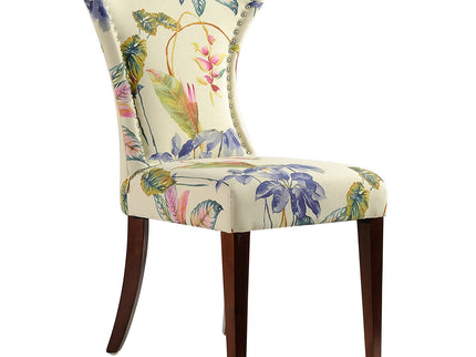 Paradise - Upholstered Accent Chair Printed On - Off-White Floral