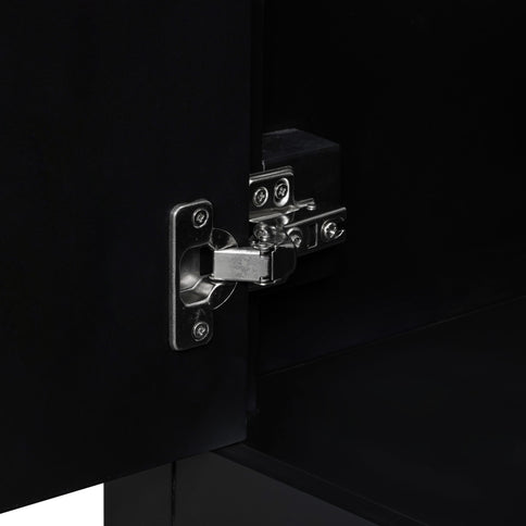 Modern Bathroom Vanity Base Only, 2 Doors And 3 Drawers