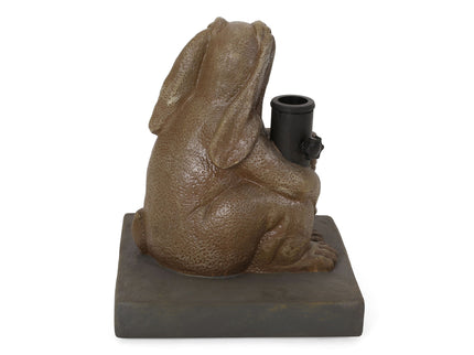 Hand Crafted Rabbit Umbrella Base With Playful Design - Light Brown