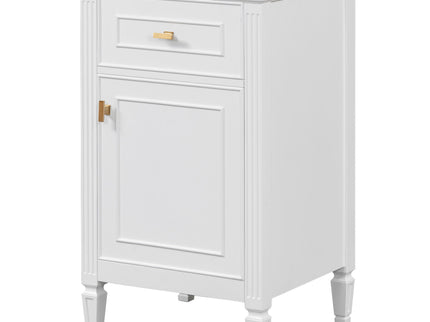 Bathroom Vanity With Sink, Adjustable Shelf, Tilt-Out Drawer
