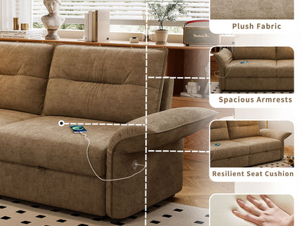 Sofa Bed With Convertible Design, Living Room Furniture