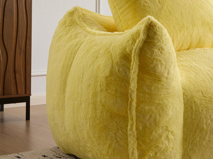 Giant Bean Bag Couch, Ultra Soft Fluffy Loveseat For Living Room