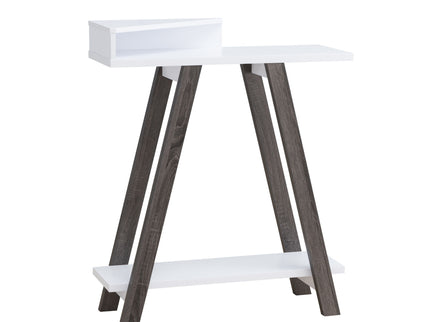 Contemporary Console Table With Two Shelves