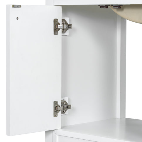 Elegant Vintage Bathroom Vanity & Sink And Soft Closing Door, 4 Drawers Of Different Sizes Frame
