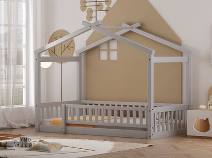 Bed House Bed Frame With Fence