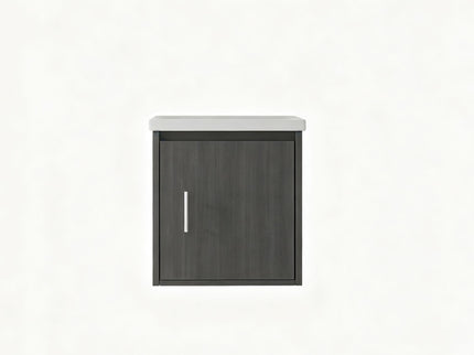 Floating Bathroom Vanity Combo, Wall Mounted Cabinet With Sink & Soft Close Doors For Small Bathrooms