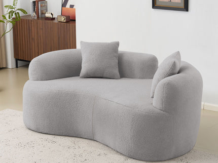 Modern Curved Loveseat