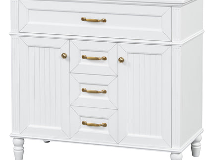 Modern Freestanding Bathroom Vanity With Sink, Cabinet, Soft-Close Drawers, Tip-Out Tray