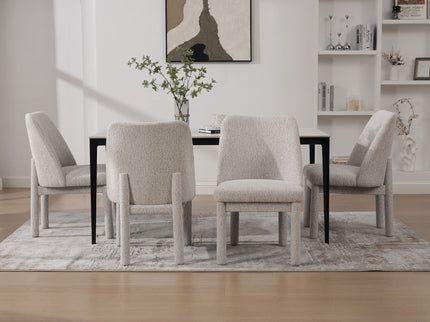 Wide Minimalist Dining Chair