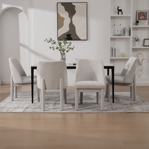 Wide Minimalist Dining Chair