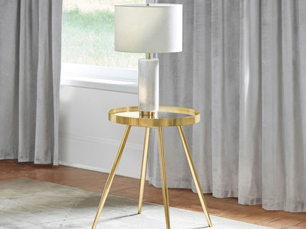 Lymon - Round Top End Table - Gold