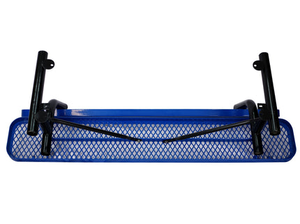 6' Outdoor Steel Bench With Backrest