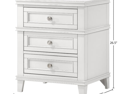 3 Drawer Nightstand With USB