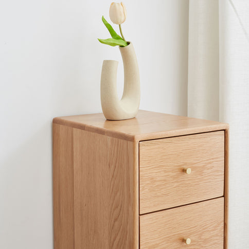 Free-Standing Corner Storage Cabinet For Living Room