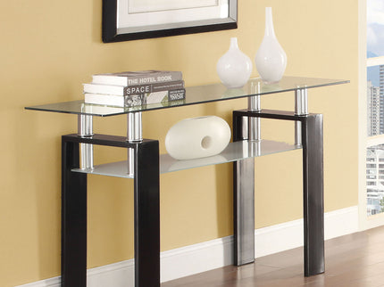 Randall - 1 Shelf Rectangular Sofa Table - Black