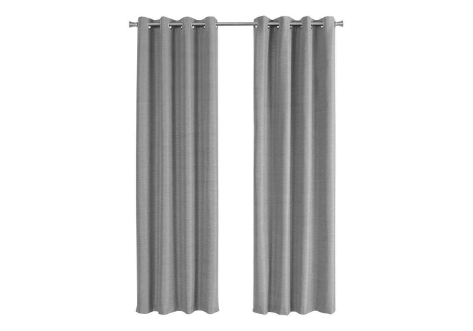 2 Pieces Set, Curtain Panel, Room Darkening, Grommet, Contemporary & Modern