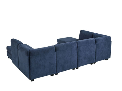 Upholstered Modular Sectional With Removable Cushions
