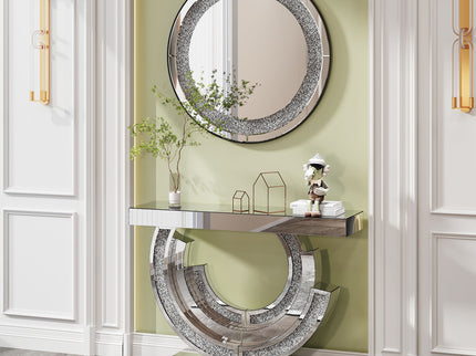 Round Wall Mirror - Silver