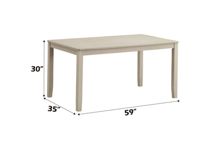 Ferris - 7 Piece Dining Set With Cross Back Chairs And Rectangular Table - Antique White