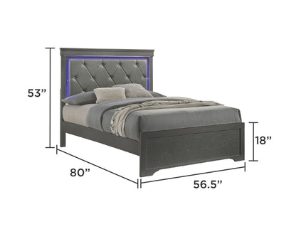 Blaze - Modern Bedroom Set With LED Headboard