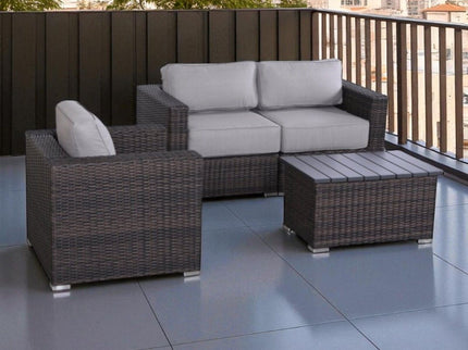 Stylish Sofa Seating Group With Cushions Perfect For Outdoor Gatherings
