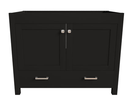 Bathroom Vanity With Soft Close Cabinet, Single Drawer, Sink Not Included - Black