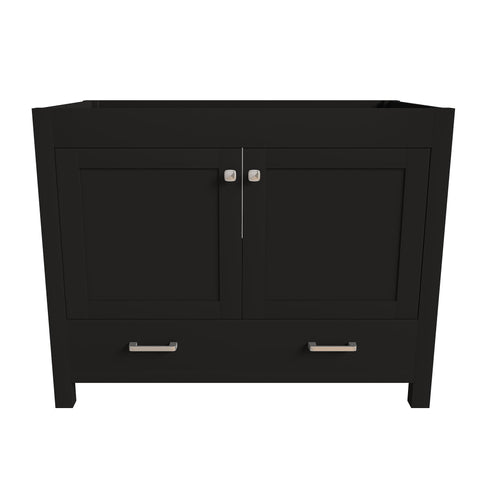 Bathroom Vanity With Soft Close Cabinet, Single Drawer, Sink Not Included - Black