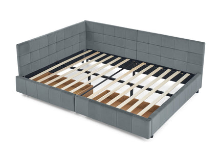 Elegant Storage Upholstered Tufted Bed Frame With Backrest And Armrests