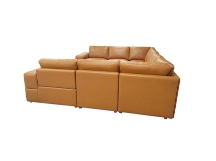 Upholstered Large Arms Sectional With Recliner Seats