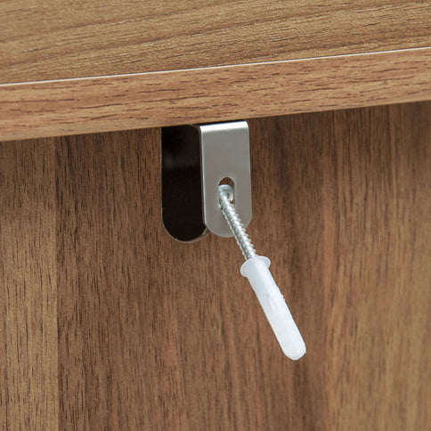 Tall Kitchen Pantry Cabinet With Hollow Carved Doors Adjustable Shelves Versatile Storage Cabinet For Kitchen - Walnut