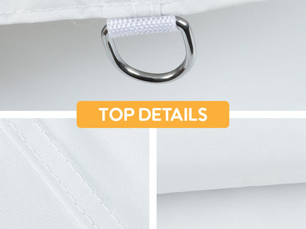 Canopy Replacement Top With 4 Pack W8 Bags, Pop Up Tent Cover Only, Frame Not Included