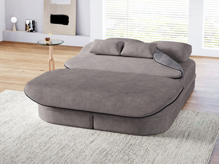 2 In 1 Foldable Sofa Bed With Multi Functional Blanket, Floor Lounge Sofa