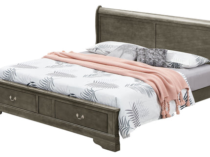 Upholstered Panel Sleigh Bed Design