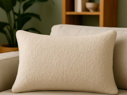 Homey Cozy - Textured Throw Pillow - Ivory