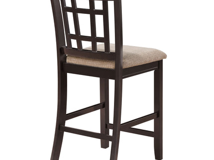 Lattice Back Counter Height Stools (Set of 2)