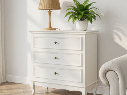 3 Drawer Dresser - White