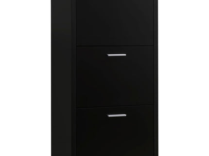 3 Drawer Shoe Rack - Black