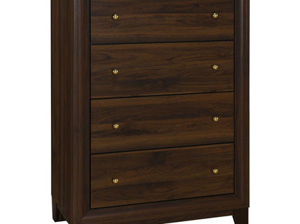 Anza - 4 Drawer Chest Storage Solution - Walnut