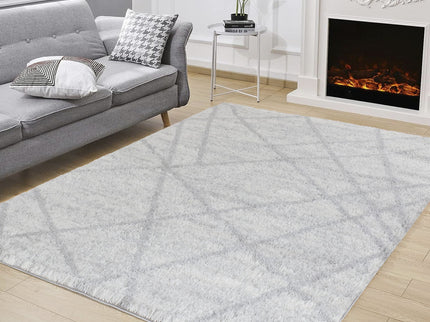 Loft Shag - 5' 3" X 7' Polypropylene, Shaggy Area Rug - Gray