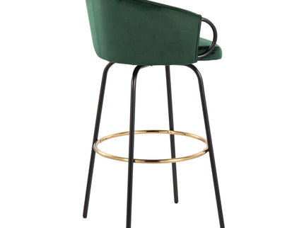 Claire - Contemporary / Glam Barstool With Footrest (Set of 2)