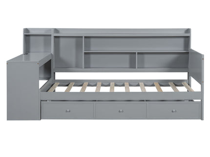 Daybed With 3 Drawers USB Ports And Desk