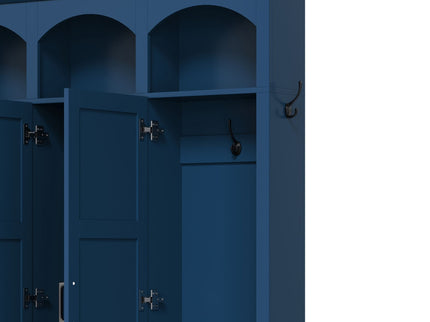 Classic Arched Design Hall Tree With 3 Hidden Storage