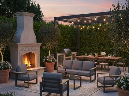 Modern Outdoor Sofa Set With Coffee Table