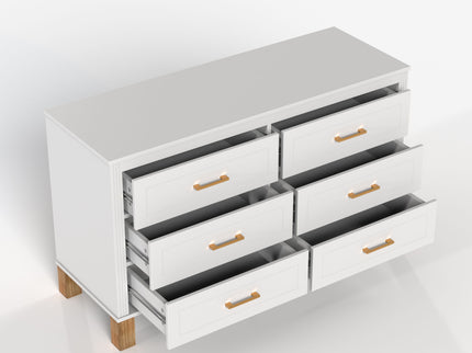 6 Drawer Double Dresser
