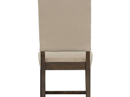 Upholstered Side Chair With Nailhead Accents (Set of 2) - Beige