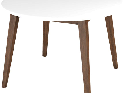 Dining Table - Brown / White