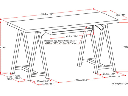 Sawhorse - Handcrafted Desk