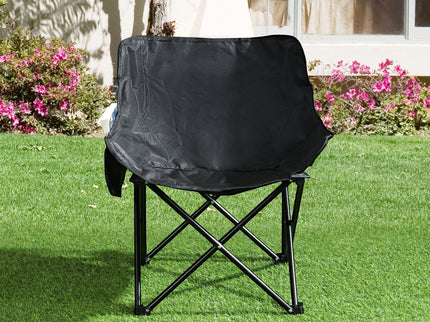 2 Pieces Outdoor Camping Chairs Folding / Portable, Comfortable Seating, Durable Steel Fram